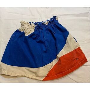 Bobo Choses Kids Colorblock Skirt Blue Yellow Orange Summer Beach Fun‎ 8-9Y